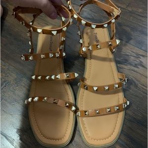 Boutique diamond strappy sandals